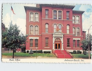 Postcard Main Office Anheuser-Busch Inc. St. Louis Missouri USA