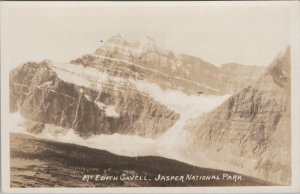 RPPC Postcard Mt Edith Cavell Jasper National Park Canada