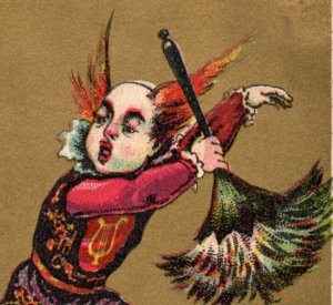 1880s-90s Boston Litho. Card Co. Clowns Circus Lot Of 3 F155