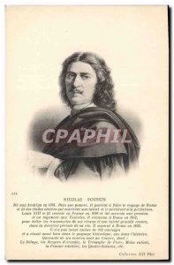 Old Postcard painter Nicolas Poussin