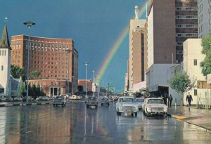Rhodesia Spectacular Rainbow Flooded Sunny Streets in Salisbury Postcard