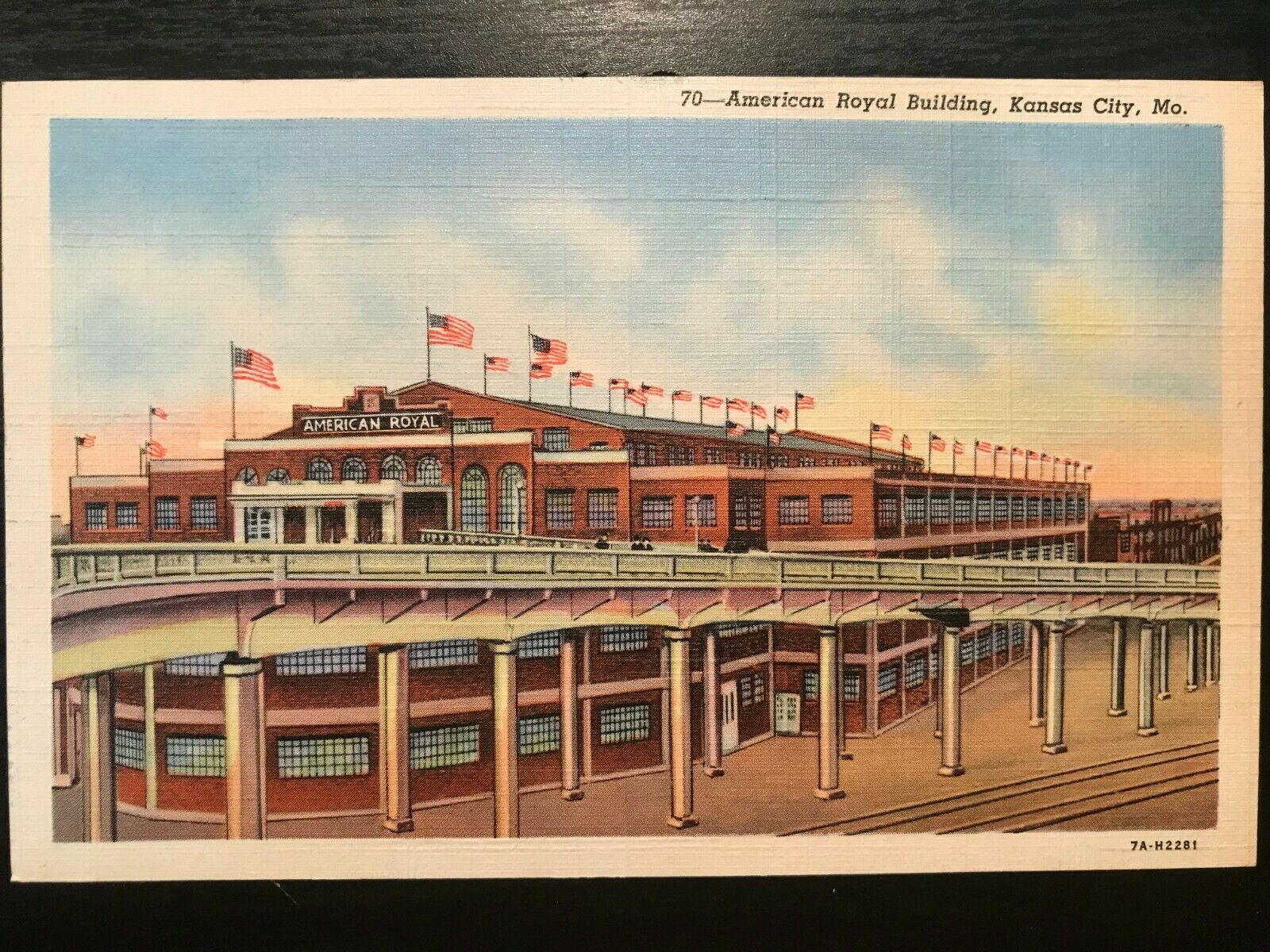 Vintage Postcard 1937 American Royal Building Livestock Show Kansas City MO United States