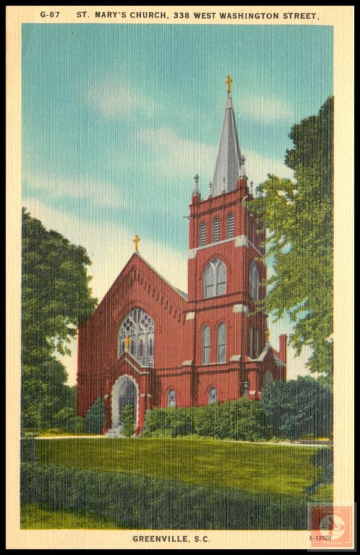St. Mary's Church, 338 W. Washington Street, Greenville, S.C.
