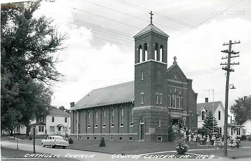 IA, Grundy Center, Iowa, Catholic Church, L.L. Cook No. 116B, RPPC