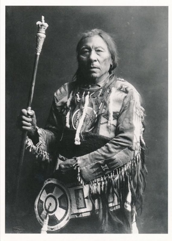 Running Rabbit Blackfoot Native American Indian ca 1900 Western USA Recent Print