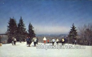 At The Top Of The Poma Lift, Hogback Mountain, Vermont, VT USA Skiing Unused 