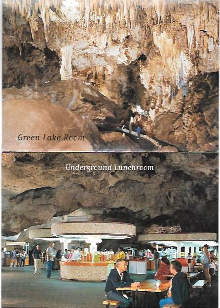 Carlsbad Caverns 12 View Folder post card.