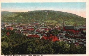 Neversink Mountain From Mount Penn Reading Pennsylvania PA Residences Postcard