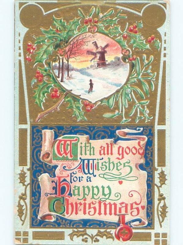 Divided-Back CHRISTMAS SCENE Great Postcard AA0281