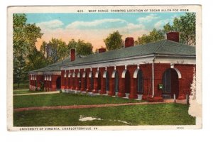 Edger Allen Poe Room University of Virginia, Charlottesville Virginia, Used 1927