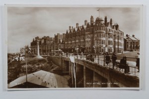Whitley Bay, Tyne & Wear - Rex Hotel -  Real Photo Postcard      (b3)