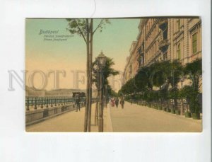 472752 1907 year Hungary Budapest Franz Joseph embankment Vintage postcard