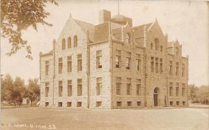 D72/ Mitchell South Dakota SD Postcard Real Photo RPPC c1910 High School