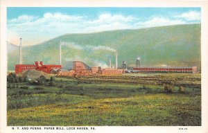 J55/ Lock Haven Pennsylvania Postcard c1910 N.Y. and Penn Paper Mill  243