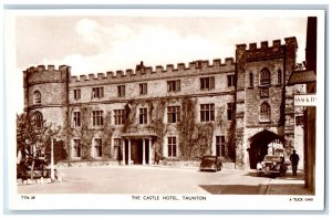 Tauton Somerset England Postcard The Castle Hotel c1940's Unposted RPPC Photo