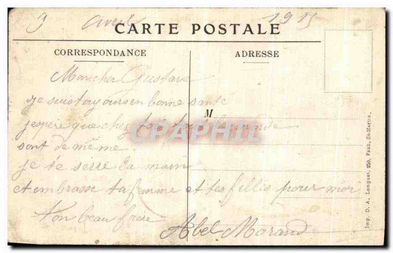 Postcard Old War Mont St Eloi Tours