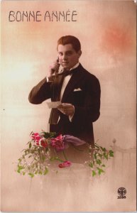 Victorian Classy Men Glamour Vintage RPPC C221