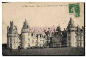 Old Postcard Haute Vienne Chateau de Bort Facade South West