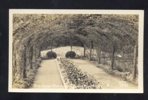 Rrppc tacoma washington defiance park bulb garden vintage real photo postcard