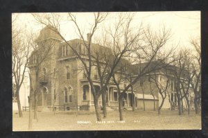 RPPC FALLS CITY NEBRASKA CONVENT BUILDING VINTAGE REAL PHOTO POSTCARD