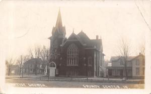 Grundy Center Iowa~Baptist Church~Neighboring Houses~1911 Real Photo~RPPC