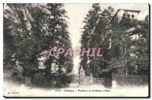 Old Postcard Worse Castle Gatehouse and Chateau d'Eau