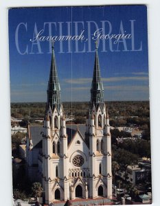 Postcard Cathedral Savannah Georgia USA