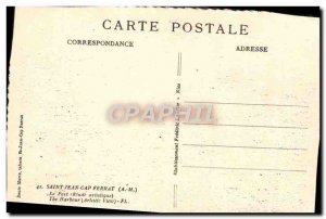 Old Postcard Saint Jean Cap Ferrat harbor