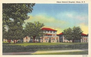 OLEAN, New York NY    OLEAN GENERAL HOSPITAL   c1940's Curteich Linen Postcard