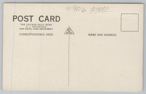 Military~French Machine Gun Fighting B&W Card~Vintage Postcard 