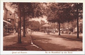 Netherlands Bussum Bij De Muziektent Op Den Brink Vintage Postcard 04.92