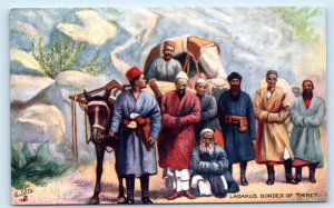 TUCK OILETTE Native Life in India LADAKUS Border of Tibet (Thibet)  Postcard