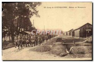 Old Postcard At Camp Coetquidan Back Maneuver Army