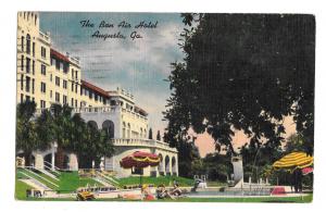 Augusta GA Bon Air Hotel Vintage 1954 Linen Postcard