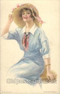 American Girl No. 76 Pearl Eugenia Fidler, Artist Signed Unused large crease ...