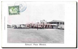 Old Postcard Cote des Somalis Djibouti Marche Menelik