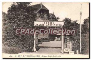 Old Postcard Villers sur Mer Farm Marie Antoinette