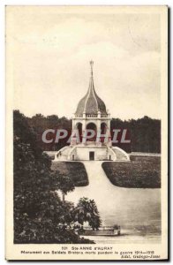 Old Postcard Sainte Anne d & # 39Auray Monument Aux Bretons Soldiers Dead Arm...