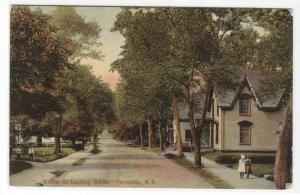 Willow Street Yarmouth Nova Scotia Canada 1909 postcard