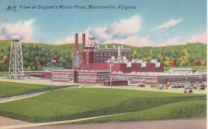 Virginia Martinsville View Of Dupont's Nylon Plant