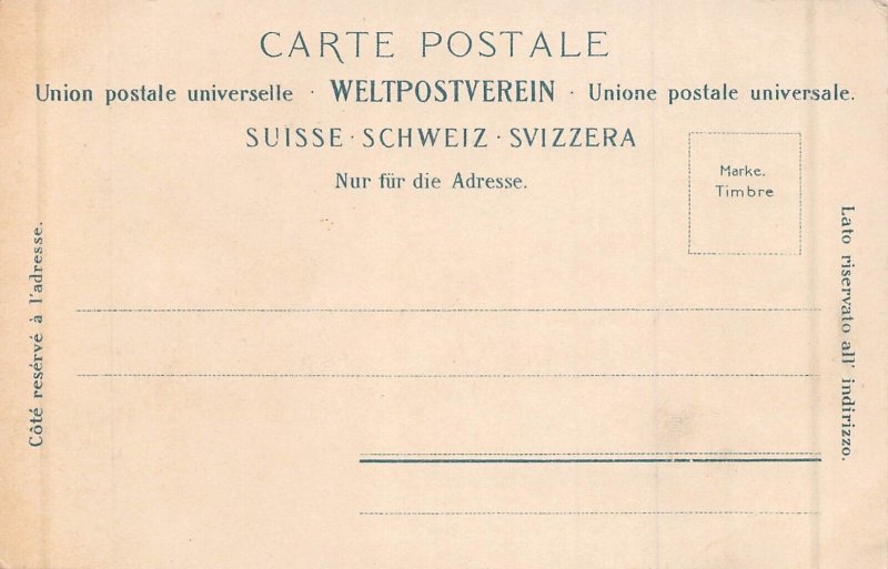 SWITZERLAND~ALPENPOSTL-HORSE DRAWN COACH~1900s POSTCARD