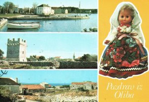 Postcard Izdaje Stampa Giro Beograd Port Boats Castles Bay View