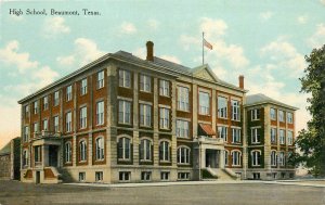 Postcard C-1910 Texas Beaumont High School occupation Hicks TX24-3284