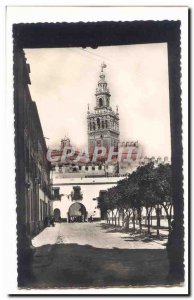 Spain Espana Old Postcard Sevilla La Giralda desde el Patio de Banderas