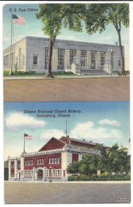 Galesburg, IL - Post Office and National Guard Armory