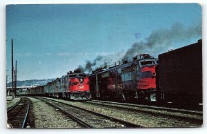 1967 SOUTHERN PACIFIC RAILWAY CITY OF SAN FRANCISCO 101 & 102  POSTCARD P3519