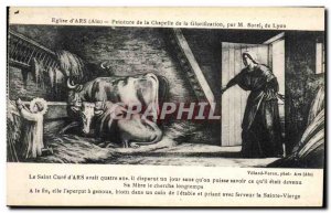 Old Postcard of Church & # 39Ars painting of the chapel of the glorification ...
