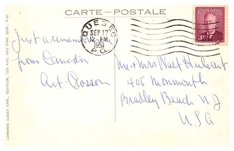 Postcard BRIDGE SCENE Quebec Quebec QC AP5961