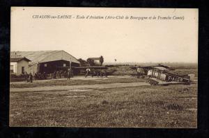 Mint France Real Picture RPPC Postcard Chalon sur Saone Aero Club Planes