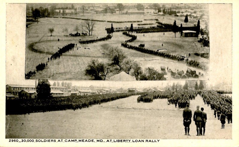 MD - Camp Meade. 30,000 Soldiers at Liberty Loan Rally